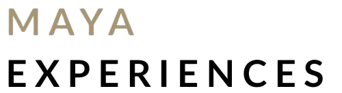 Gold and Black Maya Experiences Logo